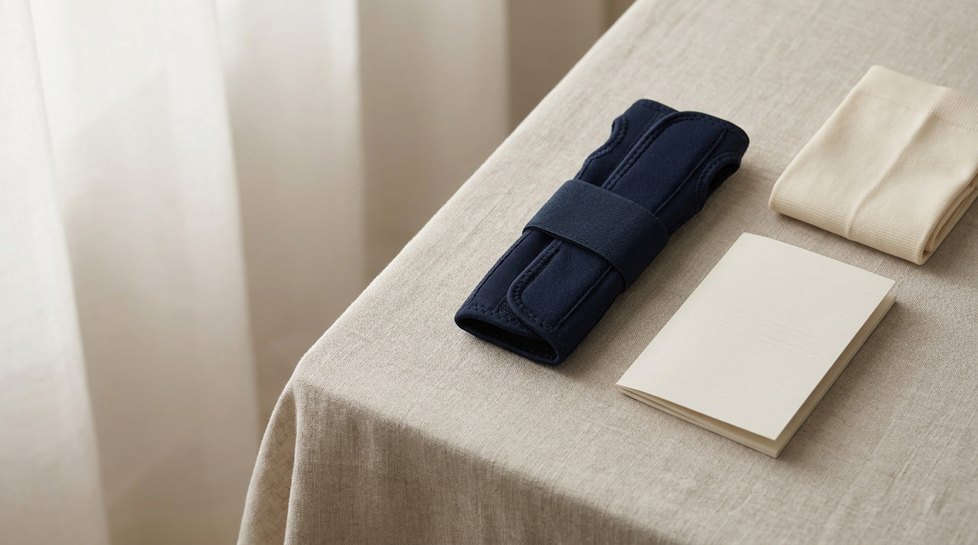 The Wrist Widget Complete Recovery Kit flat lay